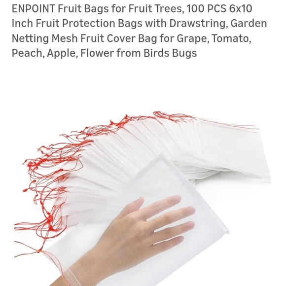 Reusable Mesh Fruit Protection‎ Bags 50 PCS 6x10 Inch - Picture 7 of 9
